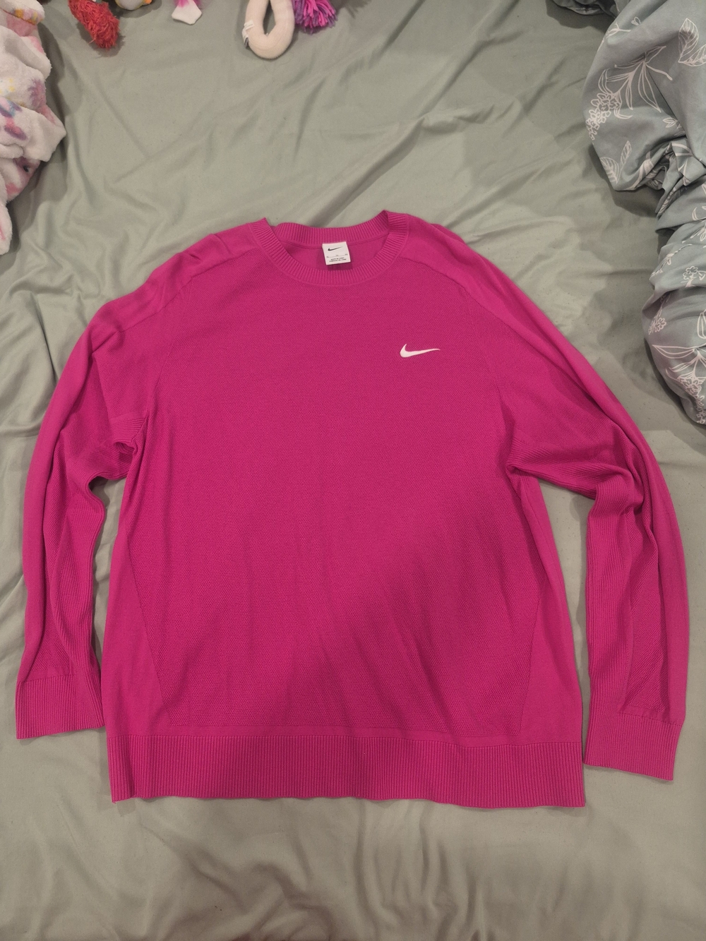 Nike Polyester Pink Sweater for Women Size XL